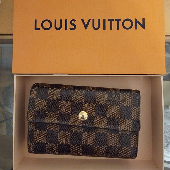 🎉 Louis Vuitton Alexandra Ebene Trifold Wallet WITH BOX - Picture 1 of 13